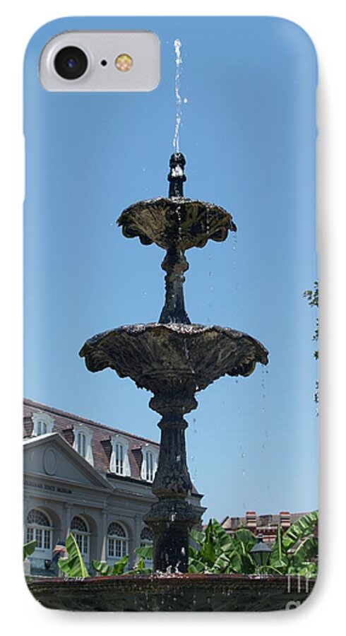 Fountain iPhone 7 Case featuring the painting Fountain by Robin Pedrero