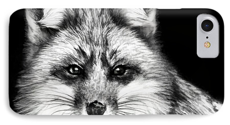 Fox iPhone 7 Case featuring the painting Foxtrot by Steven Richardson