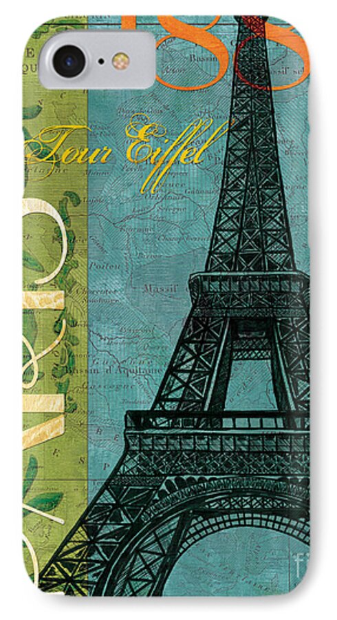 France iPhone 7 Case featuring the painting Francaise 1 by Debbie DeWitt