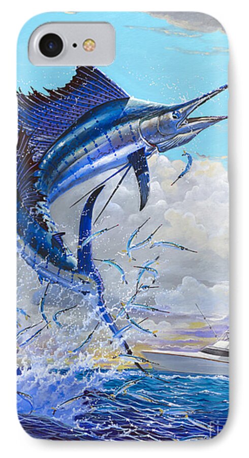 Sailfish iPhone 7 Case featuring the painting Free Jumper Off00152 by Carey Chen