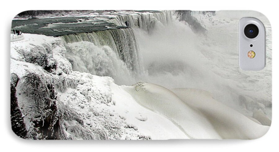 Niagara Falls iPhone 7 Case featuring the photograph Frozen Niagara and Bridal Veil Falls by Rose Santuci-Sofranko