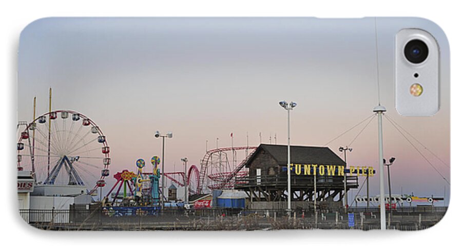 Funtown Pier iPhone 7 Case featuring the photograph Fun at the Shore Seaside Park New Jersey by Terry DeLuco