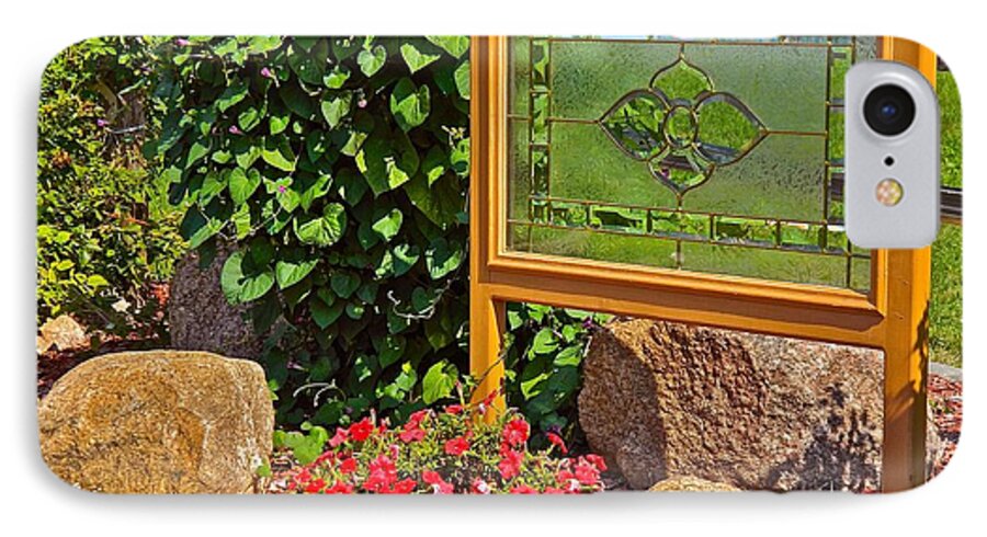 Decorative Landscaping iPhone 7 Case featuring the photograph Garden Art by Randy Rosenberger