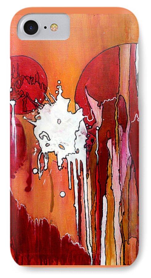 Amore iPhone 7 Case featuring the painting Genesis - Love At First Sight by Jim Whalen