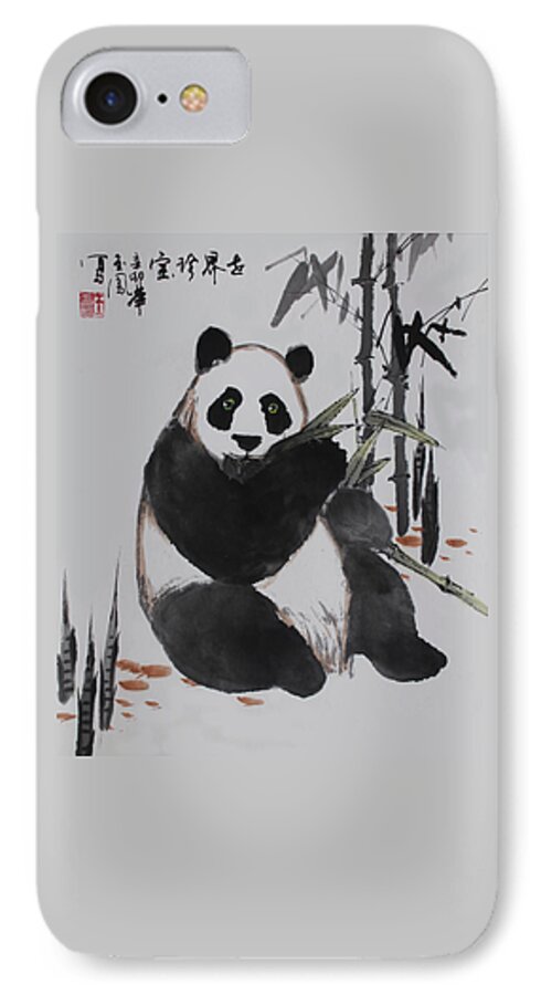 Panda iPhone 7 Case featuring the photograph Giant Panda by Yufeng Wang
