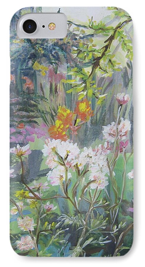  iPhone 7 Case featuring the painting Giverny in Autumn by Julie Todd-Cundiff
