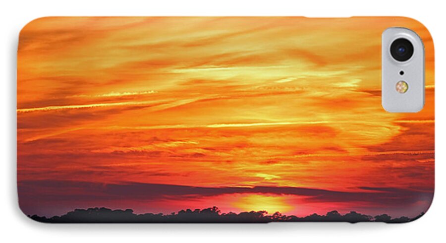 Sky iPhone 7 Case featuring the photograph God Paints The Sky by Cynthia Guinn