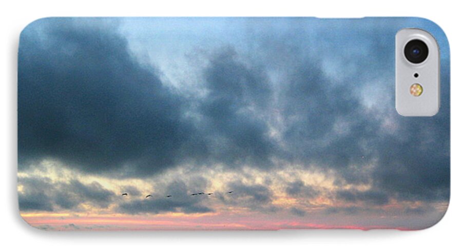 Sunset iPhone 7 Case featuring the photograph God's Wisdon by Derek Dean