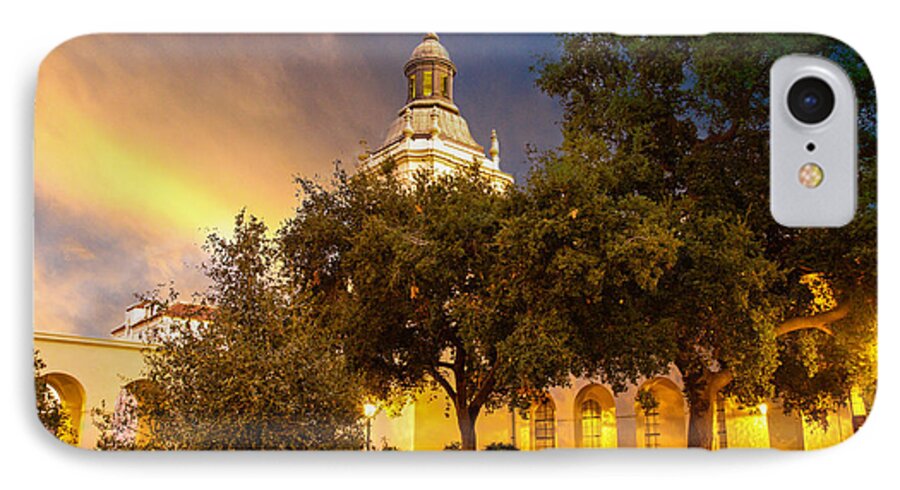 Pasadena City Hall iPhone 7 Case featuring the photograph Golden Light by Robert Hebert