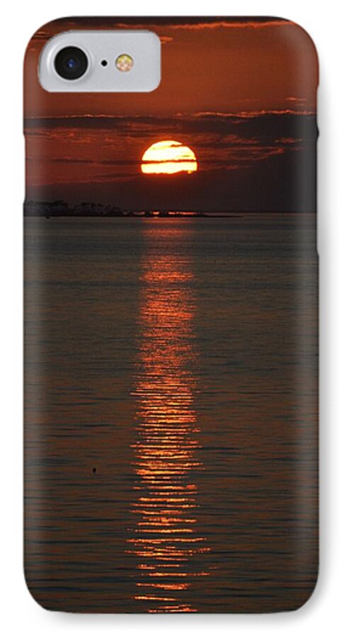 Sunsets iPhone 7 Case featuring the photograph Goodnight Sun by Jan Amiss Photography