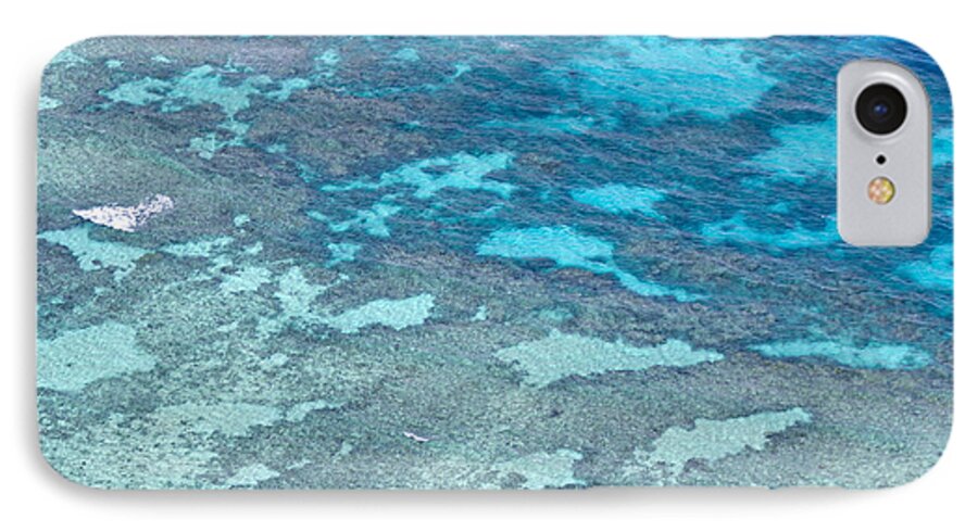 Reef Arial Photo iPhone 7 Case featuring the photograph Great Barrier Reef From the Air by Debbie Cundy