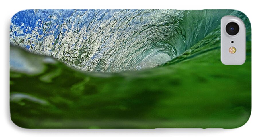 Shorebreak iPhone 7 Case featuring the photograph Green Room Wave by Brad Scott