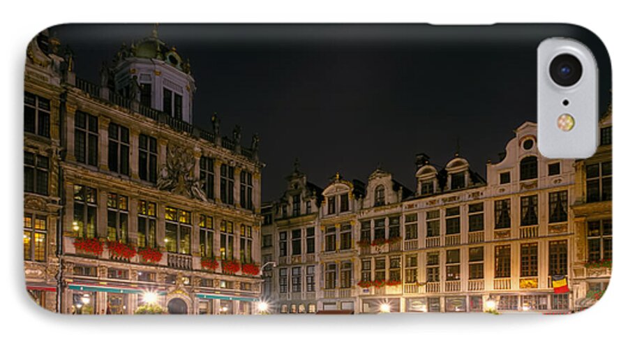 Grand iPhone 7 Case featuring the photograph Grote Markt Brussels by Joan Carroll