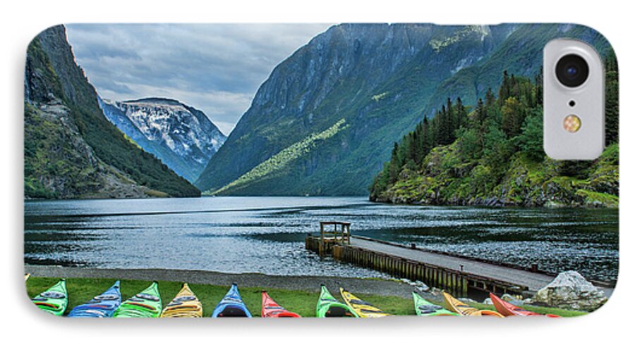 Bill Bachmann iPhone 7 Case featuring the photograph Gudvangen, Norway Fabulous Fjord Called by Bill Bachmann