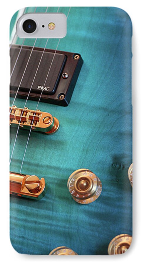 Guitar iPhone 7 Case featuring the photograph Guitar Blues by Joy Watson