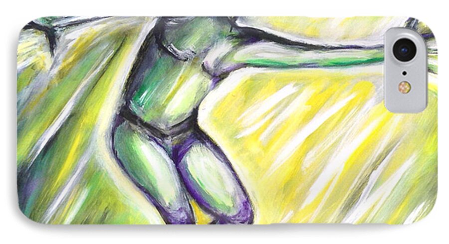 Jazz Dance iPhone 7 Case featuring the painting Gus by Anya Heller