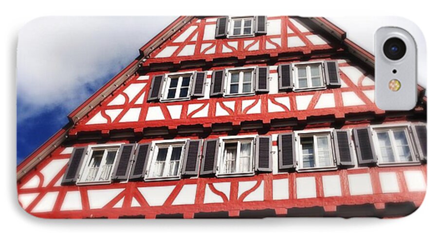 Half-timbered iPhone 7 Case featuring the photograph Half-timbered house 06 by Matthias Hauser