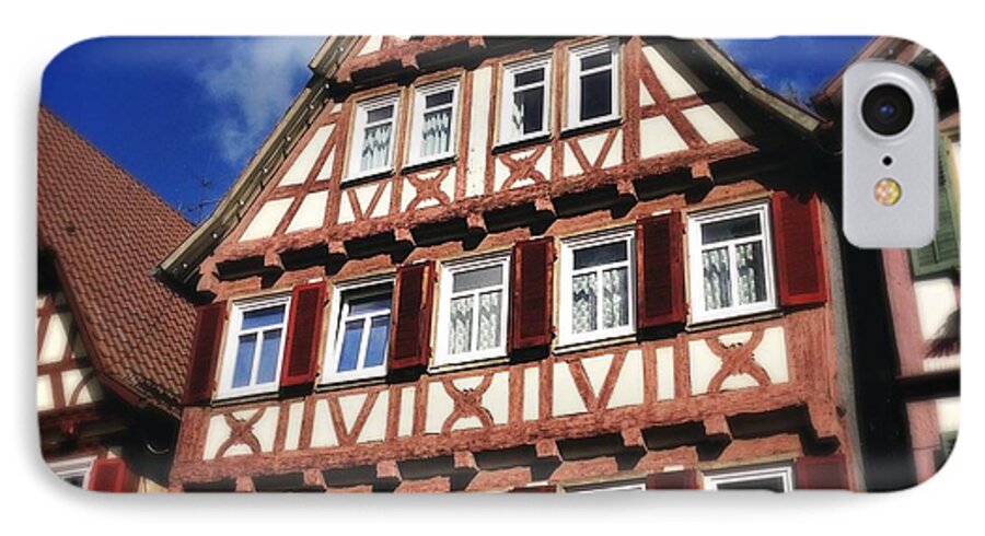 Half-timbered iPhone 7 Case featuring the photograph Half-timbered house 10 by Matthias Hauser