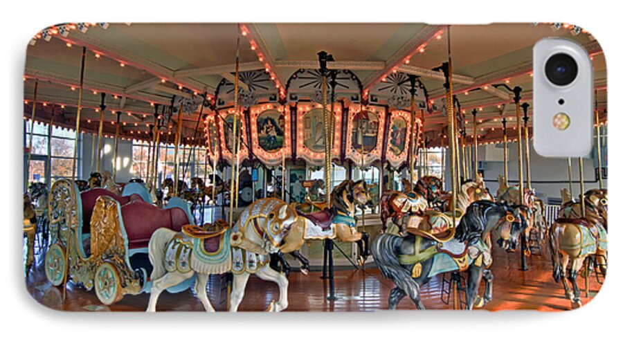 Carousel iPhone 7 Case featuring the photograph Hampton Carousel 2 by Jerry Gammon