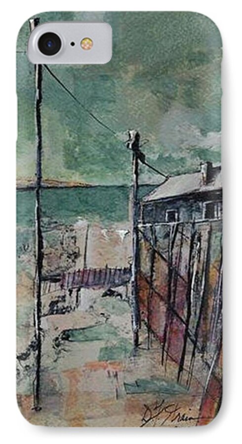 Diane Strain iPhone 7 Case featuring the painting Harbormaster's Home Away from Home by Diane Strain