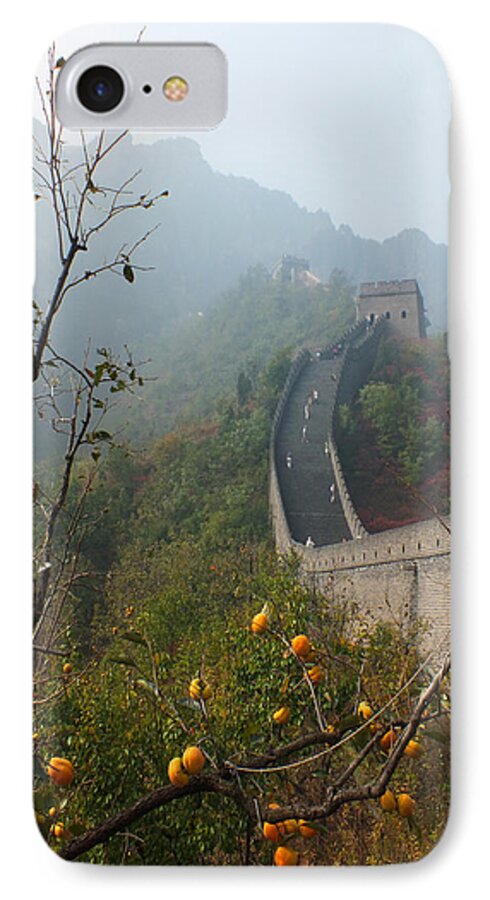 Great Wall iPhone 7 Case featuring the photograph Harvest Time at The Great Wall of China by Lucinda Walter