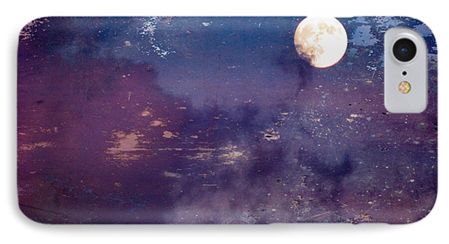 Rbbroussard iPhone 7 Case featuring the photograph Haunted Moon by Roselynne Broussard