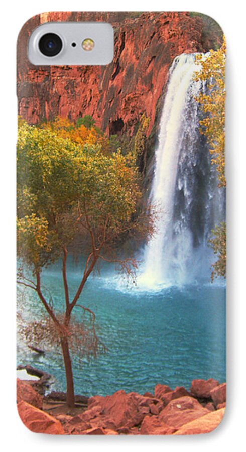 Havasu iPhone 7 Case featuring the photograph Havasu Falls by Alan Socolik