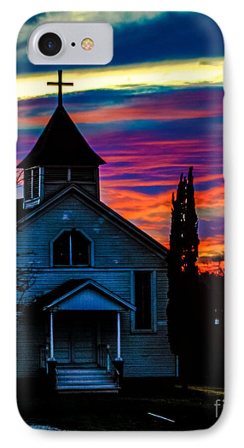 Church iPhone 7 Case featuring the photograph Heaven's Light by Toma Caul