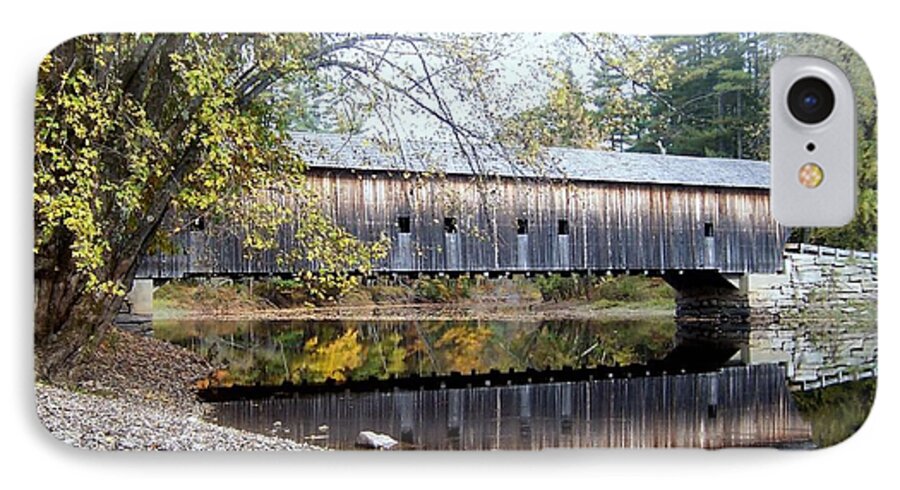 Covered Bridges iPhone 7 Case featuring the photograph Hemlock Covered Bridge by Catherine Gagne