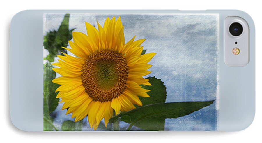 Sunflower iPhone 7 Case featuring the photograph Her Majesty by Terri Harper