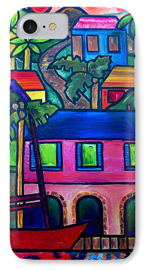 St. John iPhone 7 Case featuring the painting Hillside In St. John by Patti Schermerhorn