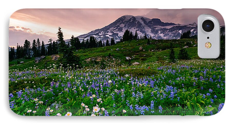 Mount Rainier iPhone 7 Case featuring the photograph His Majesty by Dan Mihai