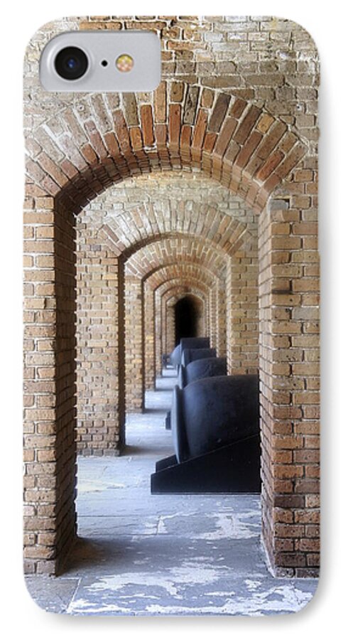 Fort Zachary Taylor iPhone 7 Case featuring the photograph Historic Hallway by Laurie Perry