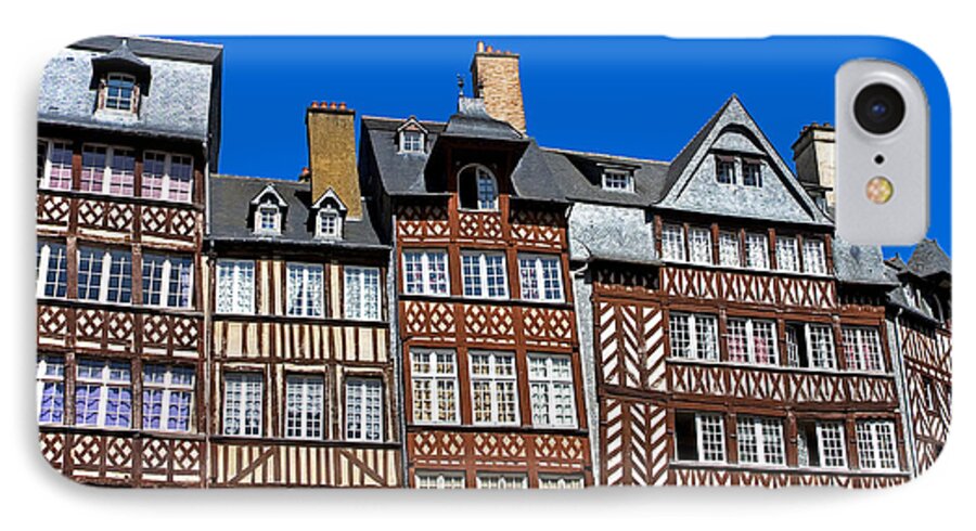 Architectural iPhone 7 Case featuring the photograph Historic Rennes by Jane Rix