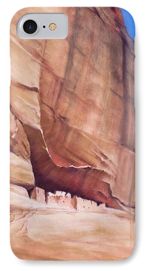 Canyon De Chelly iPhone 7 Case featuring the painting Home of the Ancients by Marjie Eakin-Petty