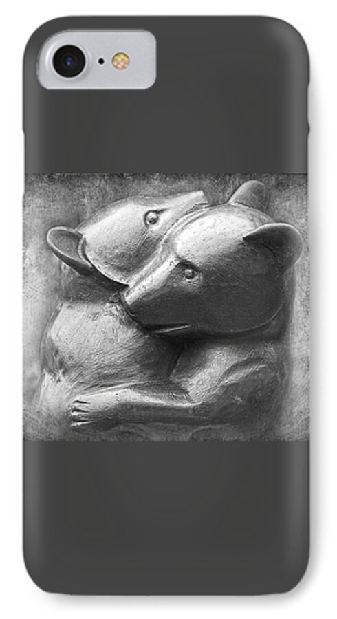 Baby Bear Photographs iPhone 7 Case featuring the photograph Huggy Bears by David Davies