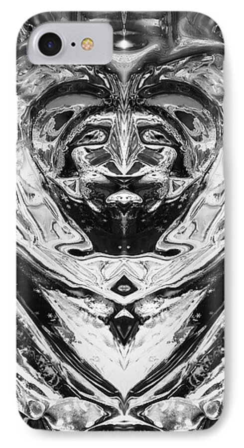 Abstract iPhone 7 Case featuring the photograph Iceman Cometh by John Bartosik