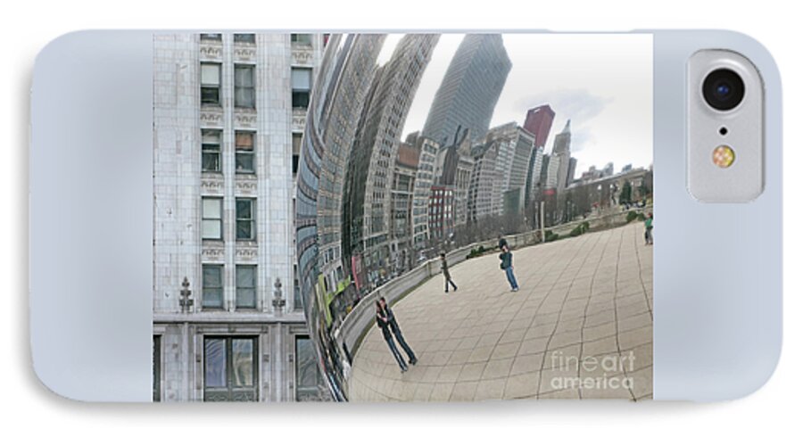 Chicago iPhone 7 Case featuring the photograph Imaging Chicago by Ann Horn