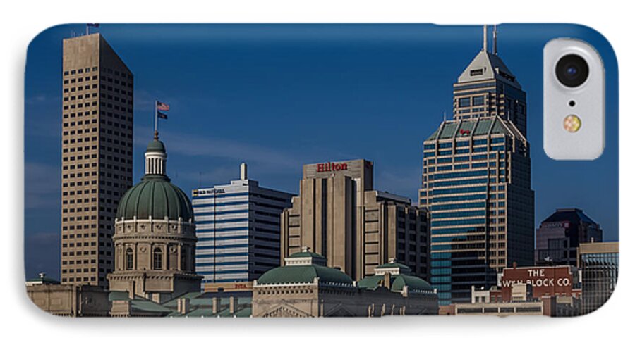 Aul iPhone 7 Case featuring the photograph Indianapolis Skyscrapers by Ron Pate