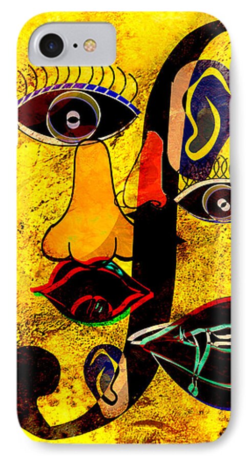 Picasso iPhone 7 Case featuring the painting Infected Picasso by Ally White