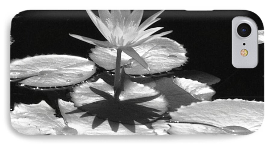 Water Lily iPhone 7 Case featuring the photograph Infrared - Water Lily 02 by Pamela Critchlow