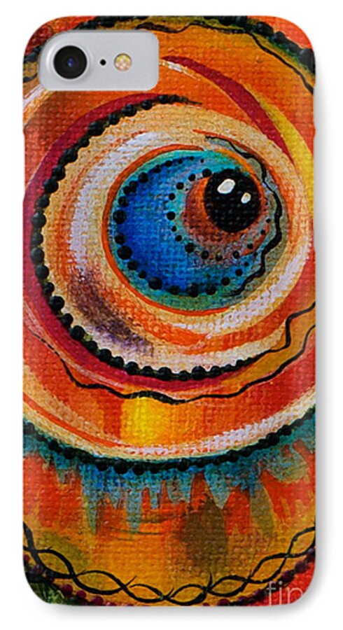 Third Eye Painting iPhone 7 Case featuring the painting Intuitive Spirit Eye by Deborha Kerr