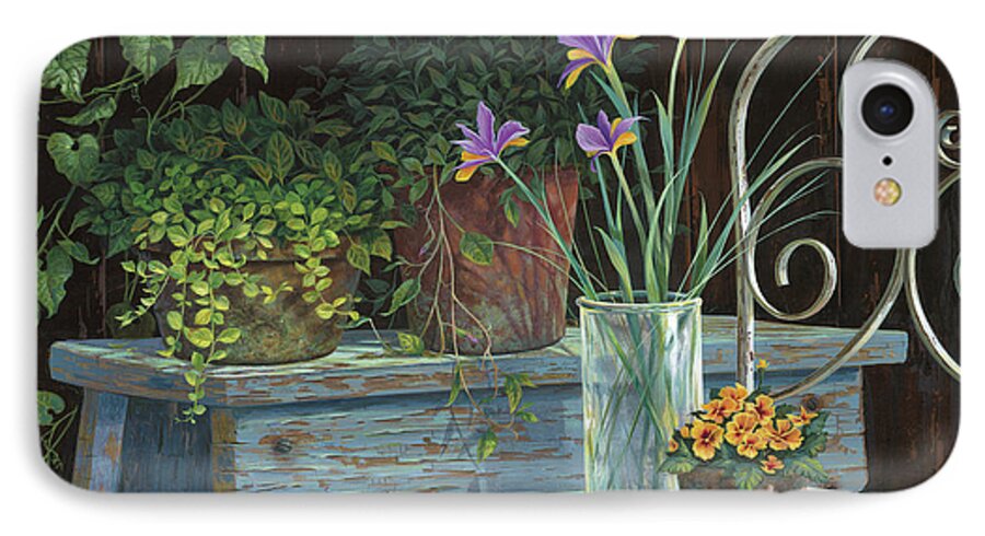 Michael Humphries iPhone 7 Case featuring the painting Irises by Michael Humphries