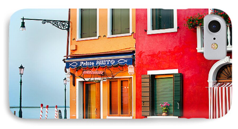 Europe iPhone 7 Case featuring the photograph Italy Burano FIsh Shop by Joan Herwig