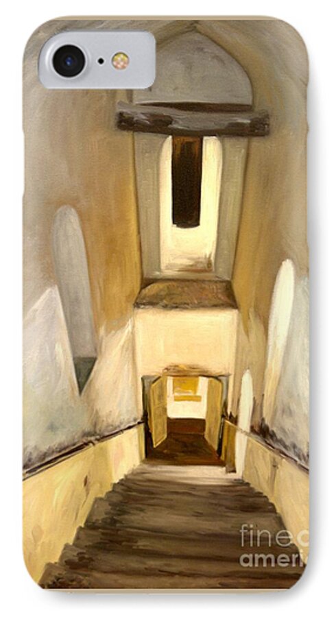 Stairs iPhone 7 Case featuring the painting Jantar Mantar Staircase by Mukta Gupta