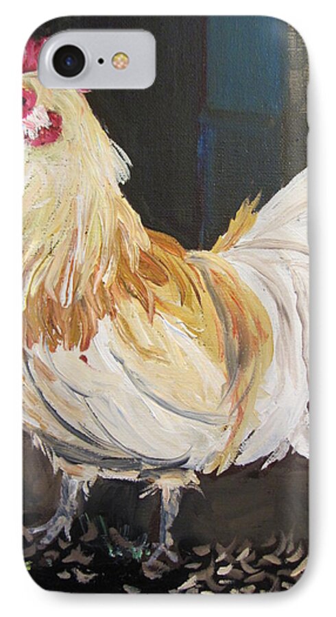Rooster iPhone 7 Case featuring the painting Jerome by Dody Rogers