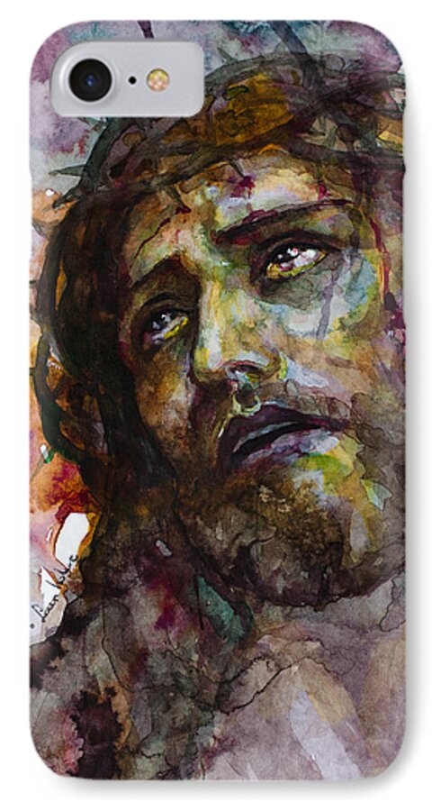 Jesus iPhone 7 Case featuring the painting Jesus Christ by Laur Iduc