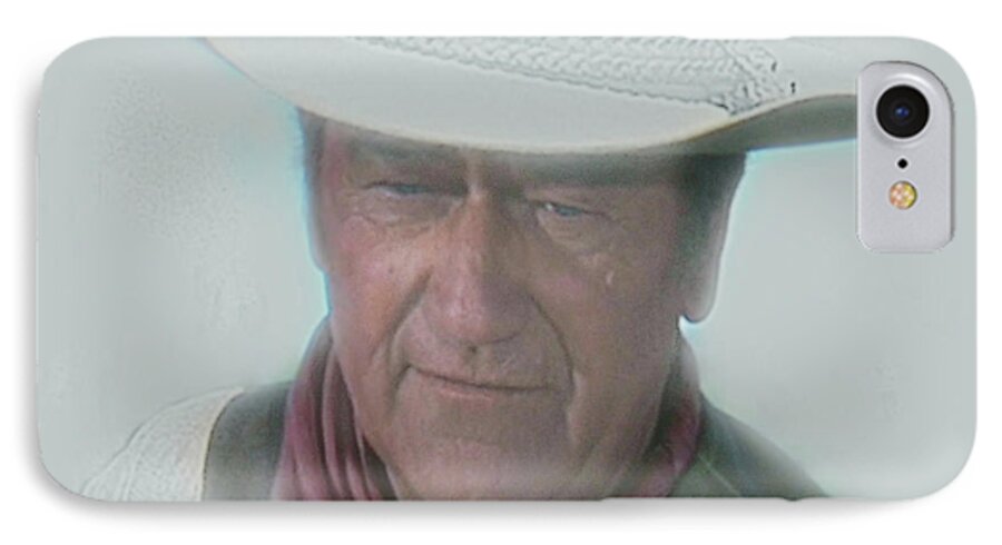 John iPhone 7 Case featuring the painting John Wayne by Randy Follis