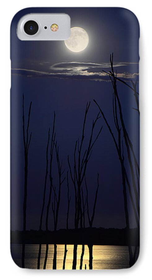 July 2014 Super Moon iPhone 7 Case featuring the photograph July 2014 Super Moon by Raymond Salani III