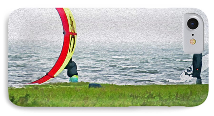 Vacation iPhone 7 Case featuring the photograph Kite Boarder by Dawn Gari